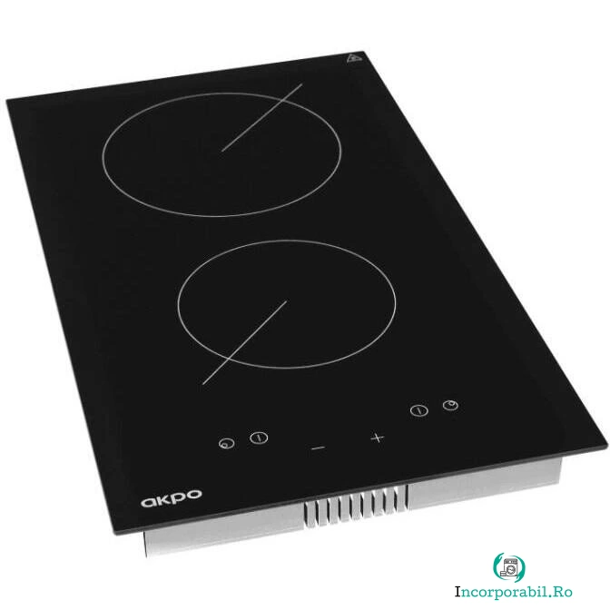Akpo Plita Incorporabila Akpo PKA 30 830/2, Inductie, 3000w, 2 zone de gatit, 30cm, Negru