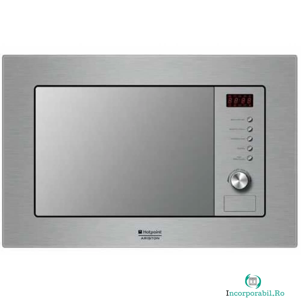 Cuptor cu microunde incorporabil Hotpoint MWHA 122.1 X, 20 l, 800 W, grill, rotisor, inox la 1,099.99 lei ron