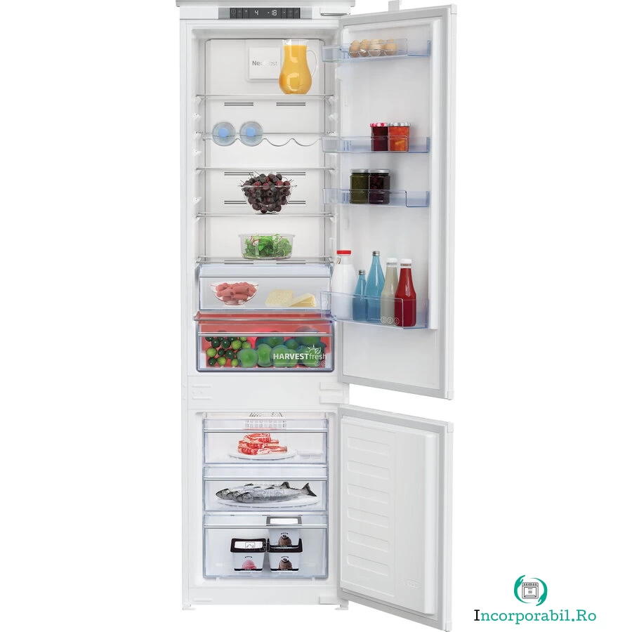 Beko Frigider incorporabil Beko cu congelator, 284 l, Alb