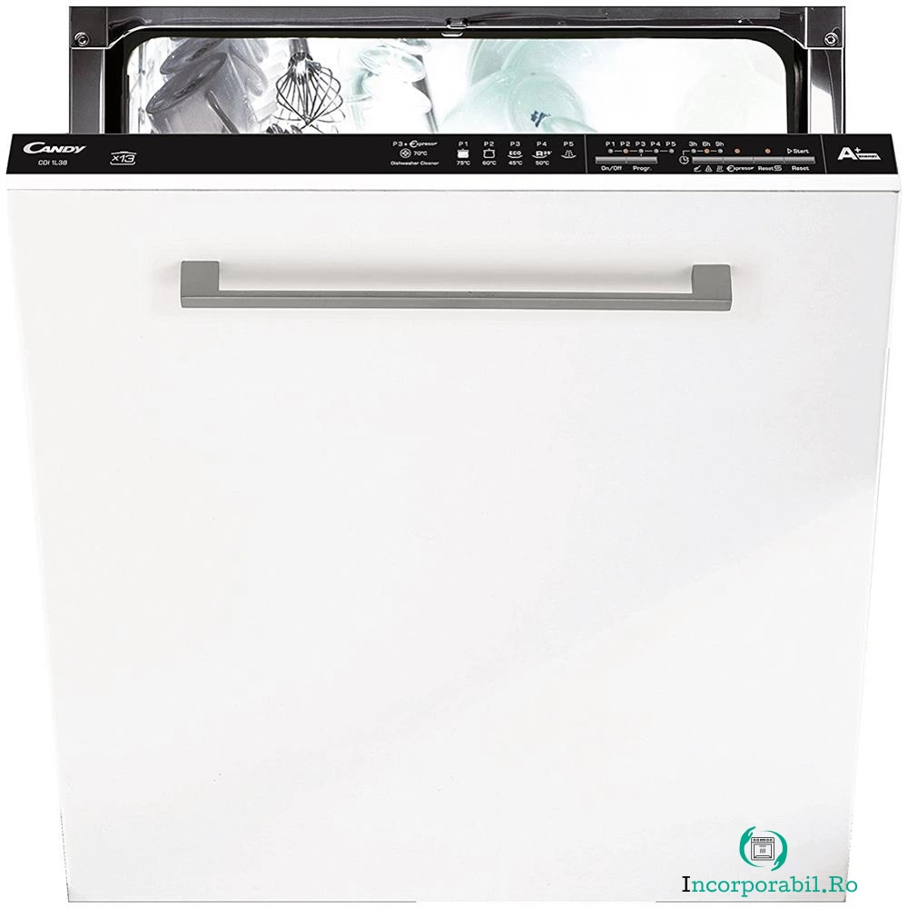 Masina de spalat vase incorporabila Candy CDI 1L38-02/T, 13 seturi, 6 programe, Clasa A+ la 1,799.99 lei ron