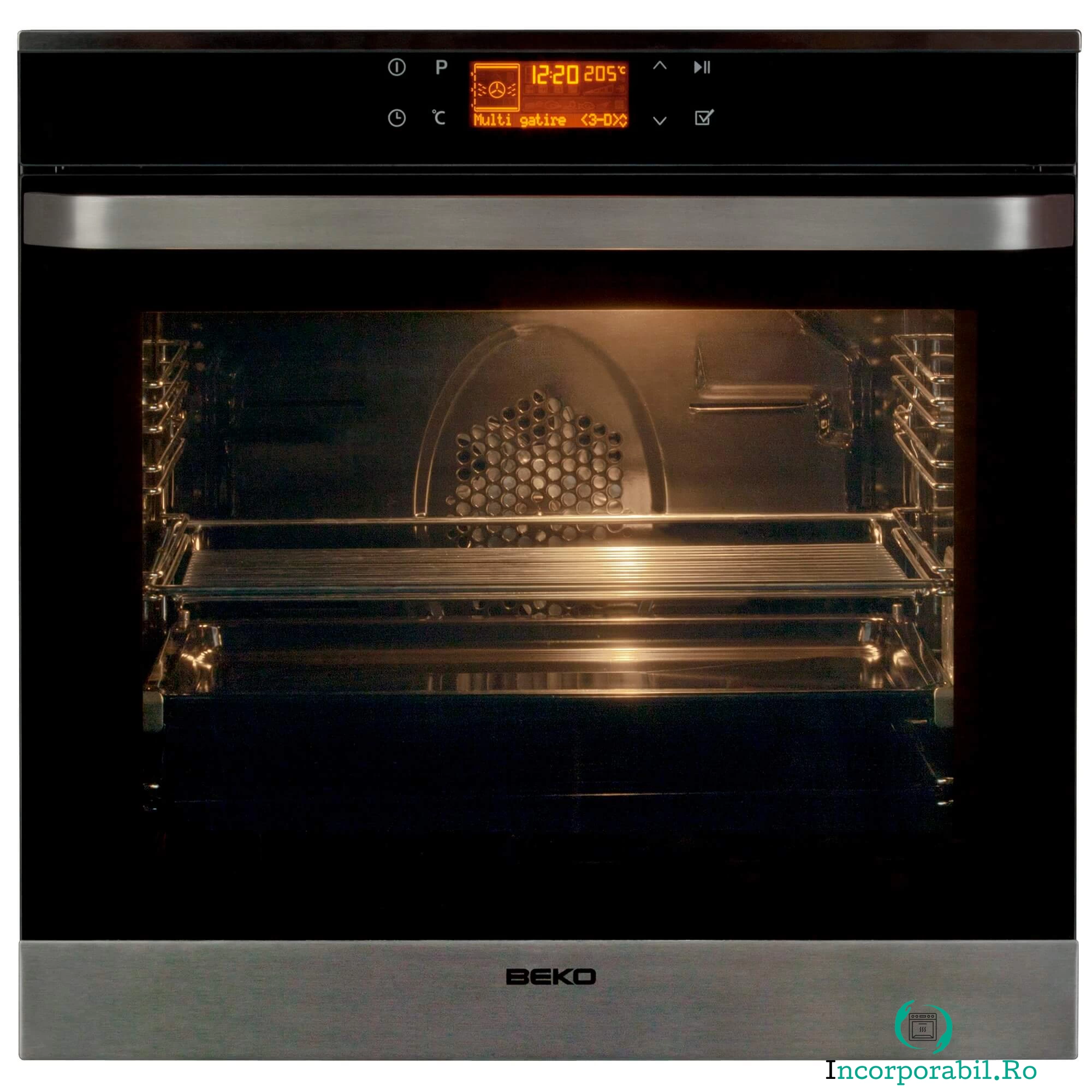 Cuptor incorporabil Beko OIM39701X, Electric, 75 l, 15 Functii, Clasa A+, Inox