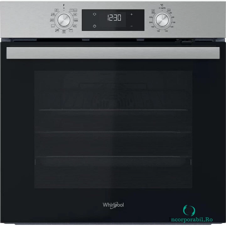 Whirlpool Cuptor incorporabil Whirlpool OMR58HU1X, Clasa A+, Capacitate 71 l, Cook3, Maxi Cooking, Pizza, Smart Clean, Inox/Negru la 1,705.99 lei ron