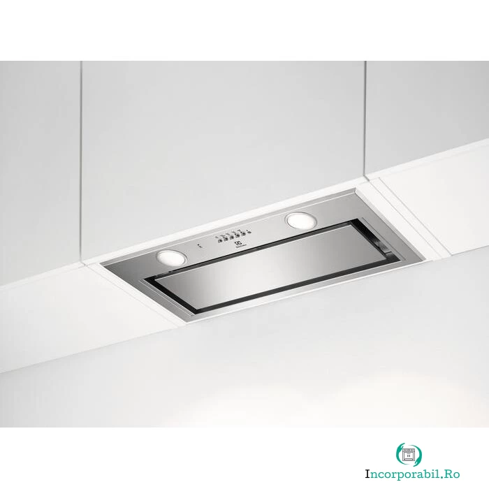 Electrolux Hota incorporabila Electrolux Seria 700 Sense LFG716X, 700 mc/h, 1 motor, 3 viteze+intensiv, telecomanda, conectivitate plita, inox