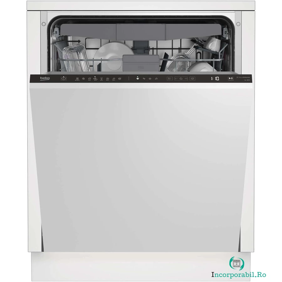 Beko Masina de spalat vase incorporabila Beko BDIN38521Q, 15 seturi, 8 programe, Motor ProSmart Inverter, Fast+, AutoGlassShield, Clasa E, 60 cm la 2,285.99 lei ron