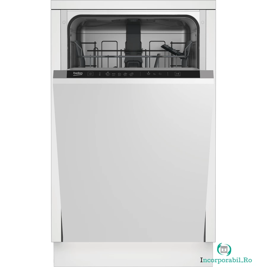 Beko Masina de spalat vase incorporabila Beko DIS35026, 11.8 l, 10 seturi, 5 programe, Extra Drying, Quick&Shine, Flexible HalfLoad, Clasa E, 45 cm la 1,891.99 lei ron