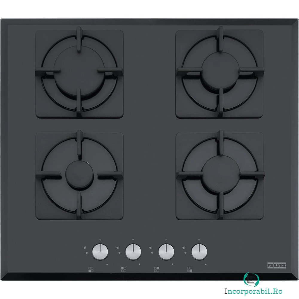 Plita incorporabila Franke FHNS 604 4G BK C, Gaz, 4 arzatoare, Negru la 1,249.99 lei ron