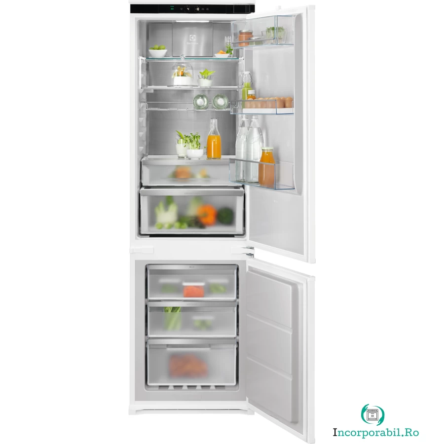 Combina frigorifica incorporabila Electrolux ENC8MD18S, No Frost, Multiflow, 248 l, Clasa D la 6,196.15 lei ron