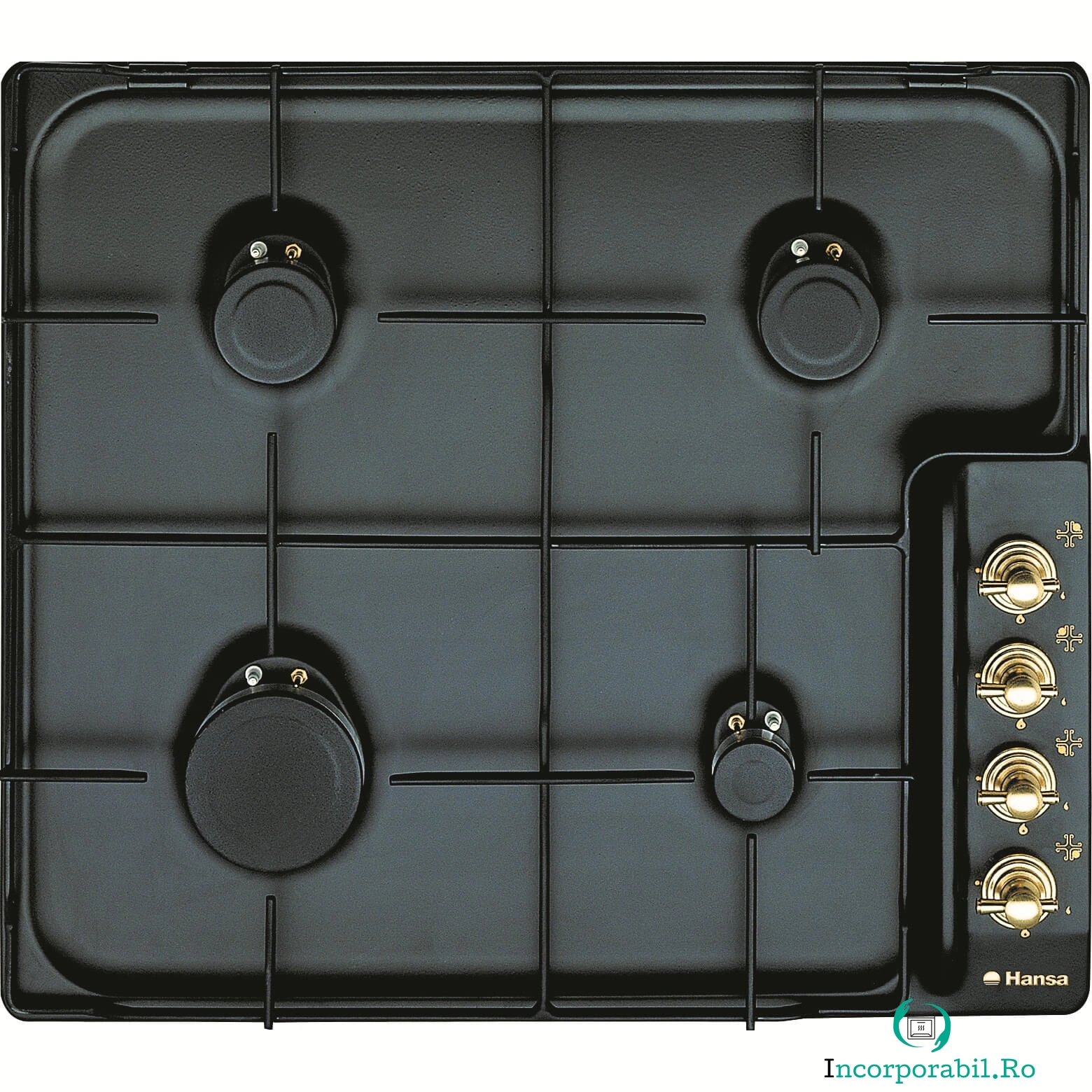 Plita incorporabila rustica Hansa BHG63100020, Gaz, 4 Arzatoare,Antracit la 879.99 lei ron