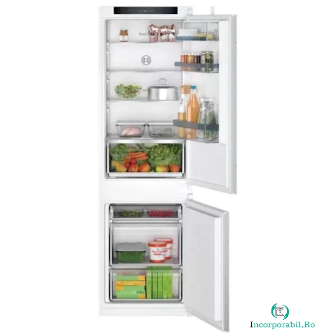BOSCH Combina frigorifica incorporabila Bosch KIV86VSE0, 267 l, Low Frost, Clasa E, Iluminare LED, H 177.5 cm la 5,737.99 lei ron