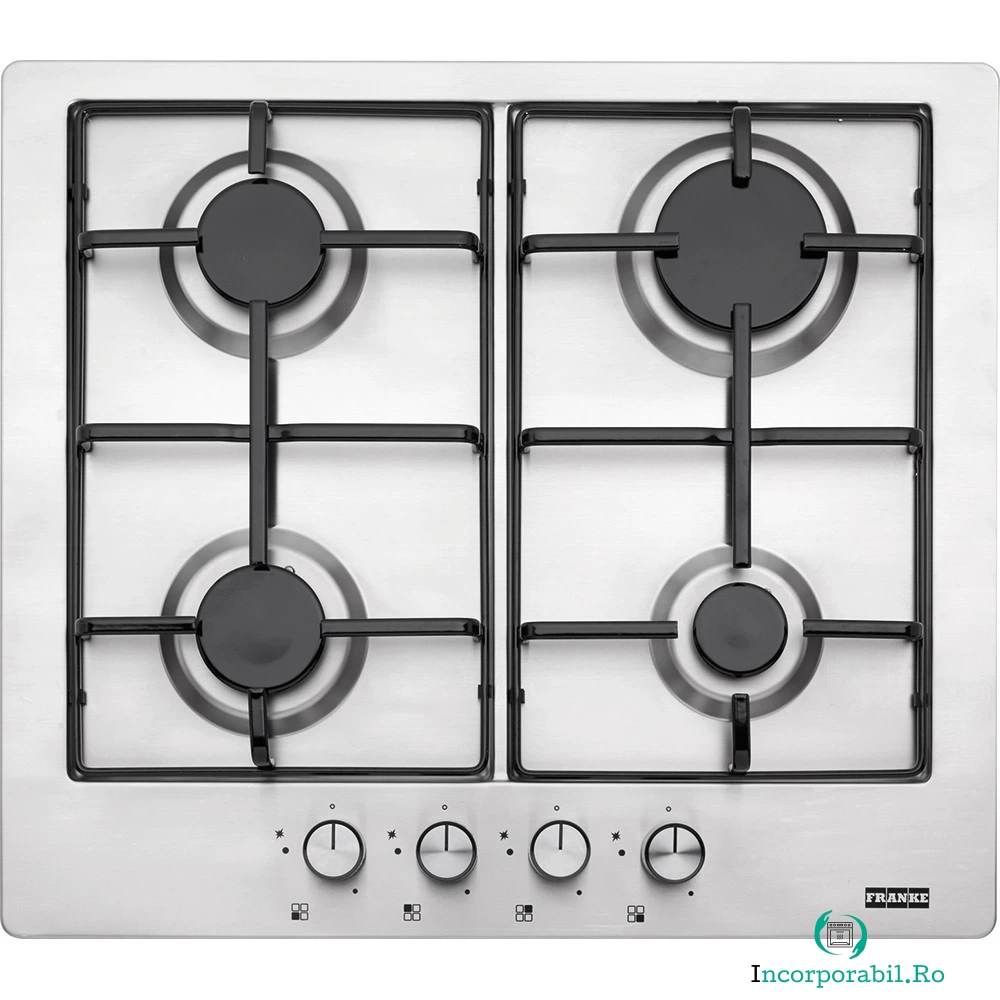 Plita incorporabila Franke FHNL 604 4G XS E, Gaz, 4 arzatoare, Inox la 1,099.99 lei ron