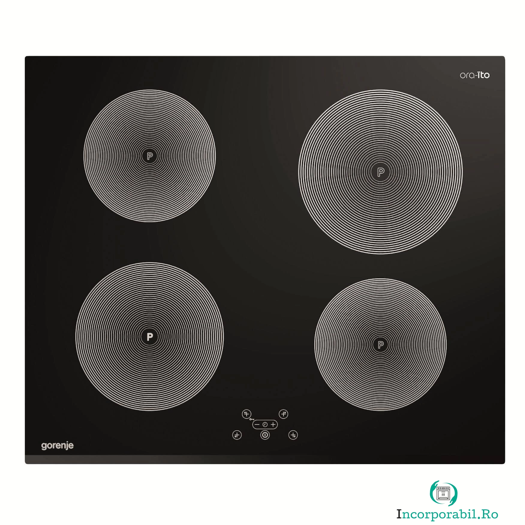 Plita incorporabila cu inductie Gorenje, IT65ORA, 4 zone, touch, 60 cm, negru la 2,049.99 lei ron