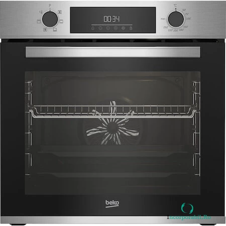 Beko Cuptor incorporabil Beko BBIE12300XD, Electric, 72 l, Grill, SteamShine Cleaning, Timer, Clasa A, Inox la 1,388.99 lei ron