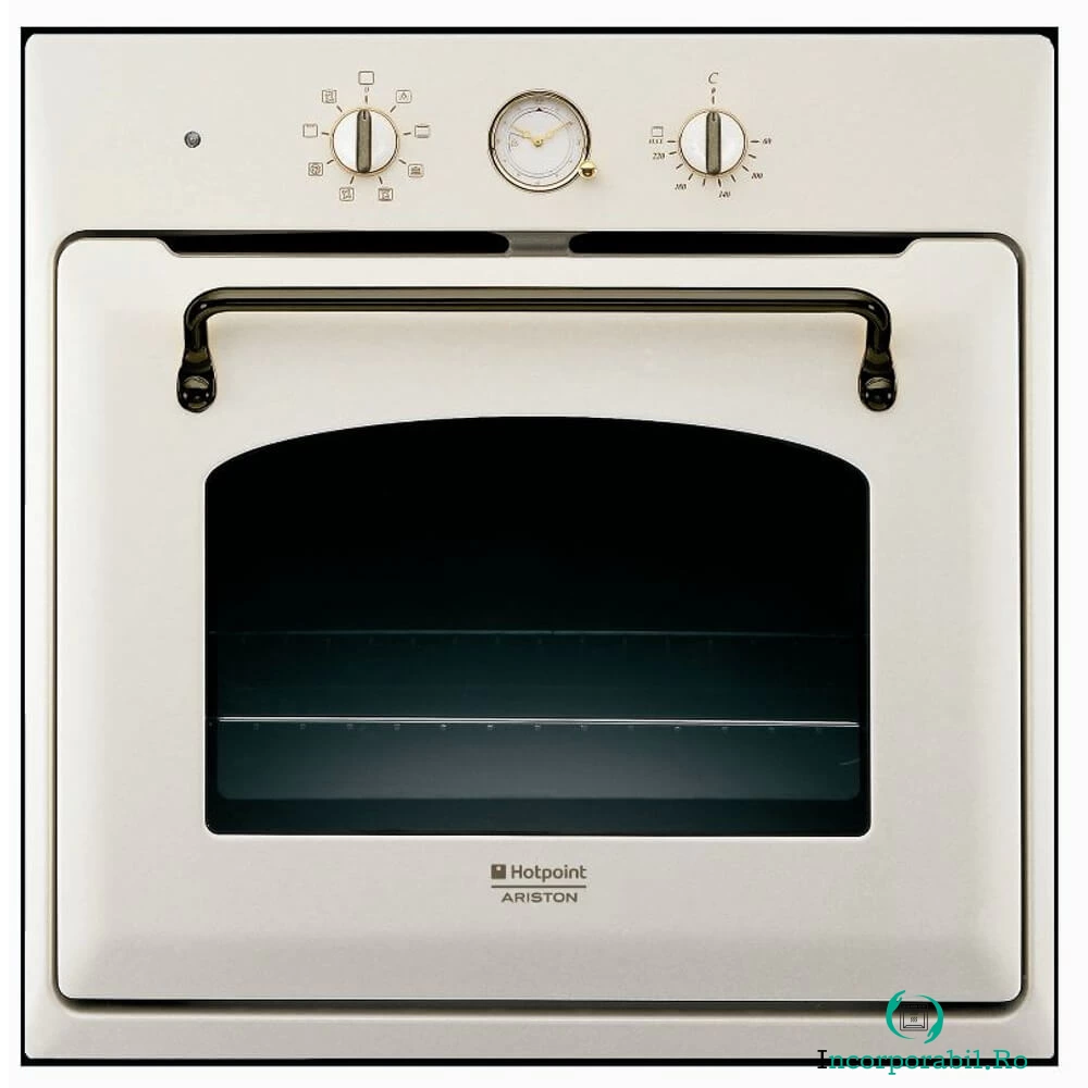 Cuptor incorporabil Hotpoint FT 850.1 OW/HA, electric, grill, 7 functii, clasa A, Old White la 1,749.90 lei ron