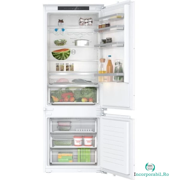 BOSCH Combina frigorifica Incorporabila Bosch KBN96VFE0, 383 l, No Frost, VitaFresh, Iluminare LED, Clasa E, H 194 cm la 7,448.99 lei ron