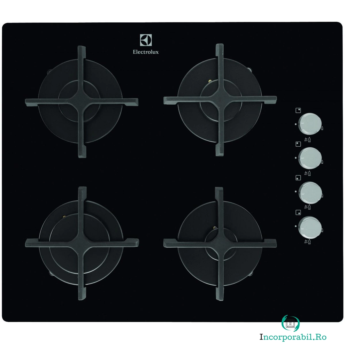 Plita incorporabila Electrolux EGT6142NOK, Gaz, 4 arzatoare la 949.99 lei ron