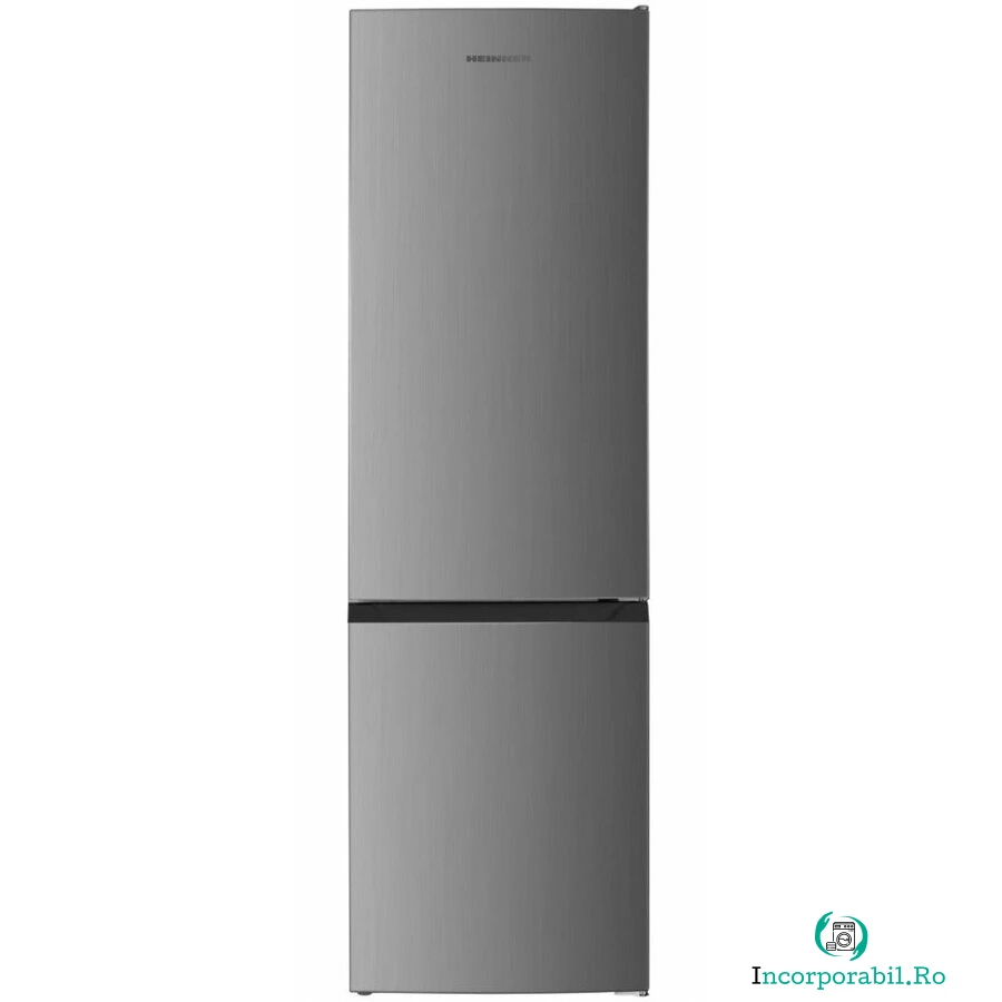 HEINNER Combina frigorifica Heinner HC-HM262XE++, 262 l, Control electronic, Usi reversibile, Iluminare LED, Clasa E, H 180 cm, Inox