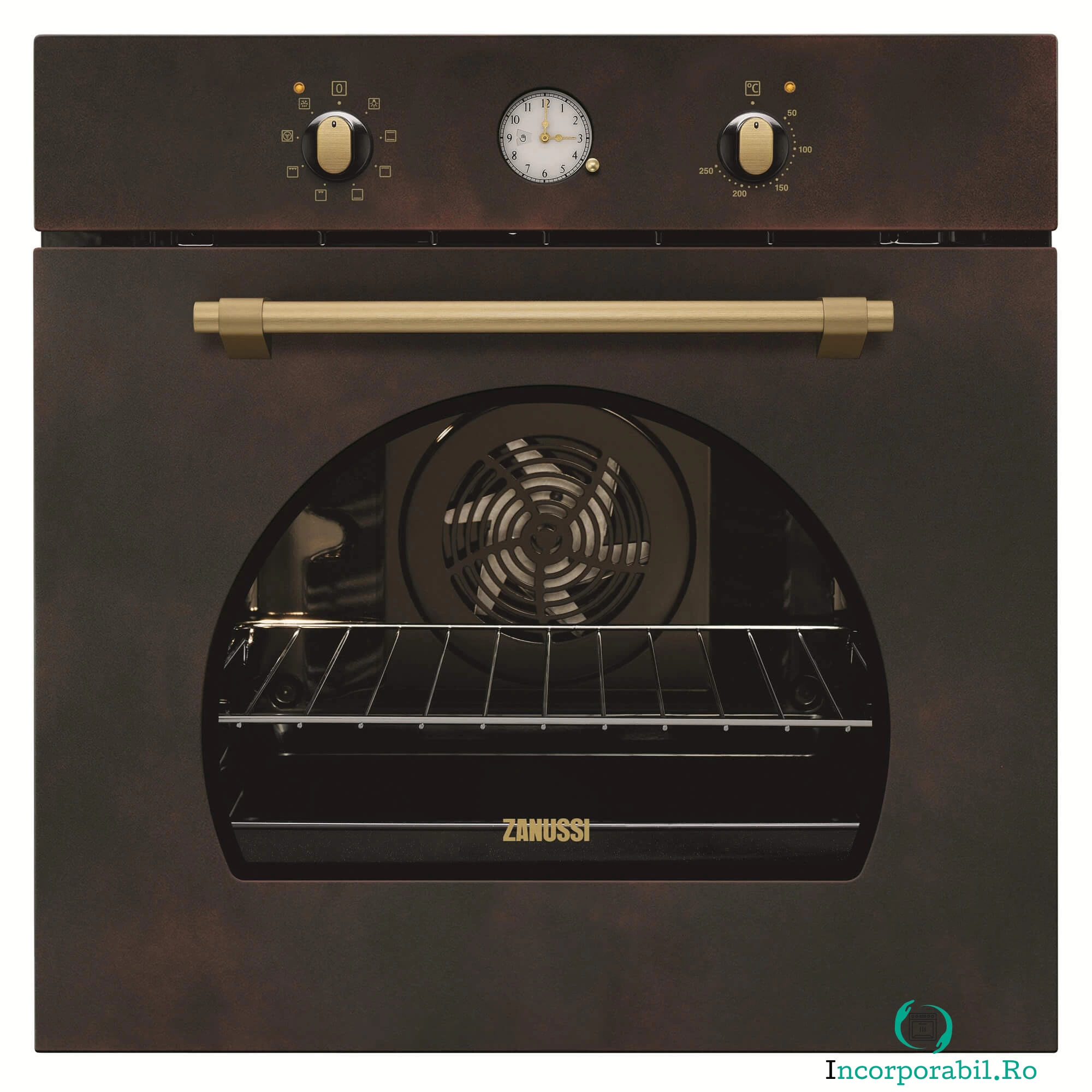 Cuptor incorporabil Zanussi ZOB33701PR, Electric, 74 L, Clasa A, Maro