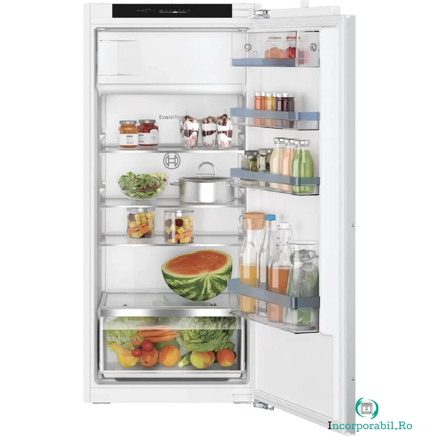 Frigider cu o usa incorporabil Bosch KIL42VFE0 , 187 l, EcoAirflow, Iluminare LED, FreshSense, Clasa E, H 122 cm la 3,223.09 lei ron