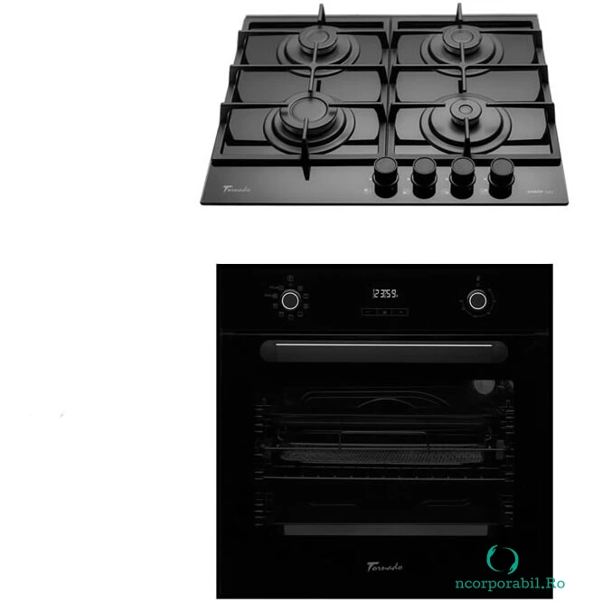 Tornado Pachet Cuptor electric incorporabil Tornado Simphony, Negru + Plita incorporabila Tornado Simphony, Negru la 2,794.99 lei ron