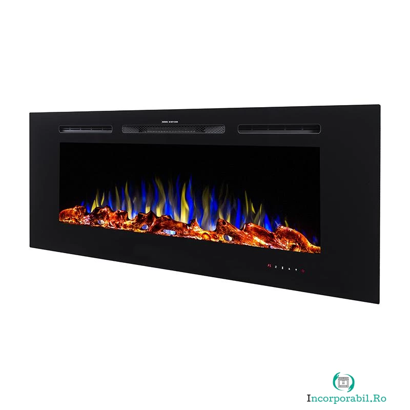 Semineu electric de perete/incorporabil Heracles, Art Flame