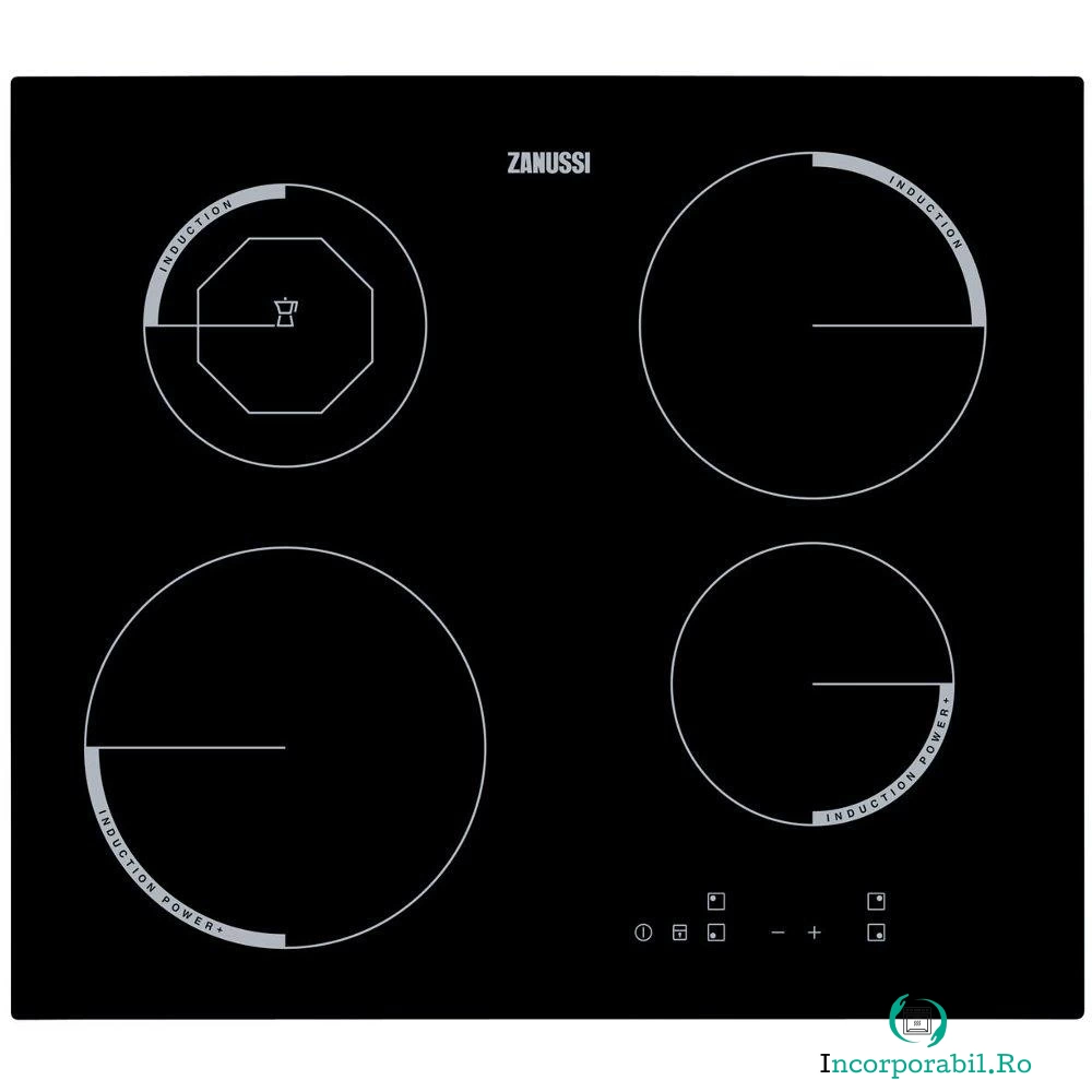 Plita incorporabila Zanussi ZEI6840FBA, Inductie, 4 Zone de gatit