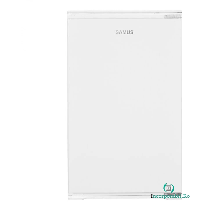 Samus Frigider incorporabil cu o usa Samus SFBI174E, 118 L, Termostat Reglabil, Clasa energetica E, 2 rafturi, H 88 cm, Alb la 940.00 lei ron